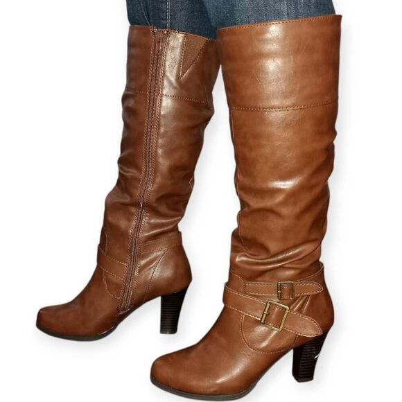 STYLE & CO. COGNAC RUDYY BOOTS SZ.6.5 NWOT. - Picture 3 of 8